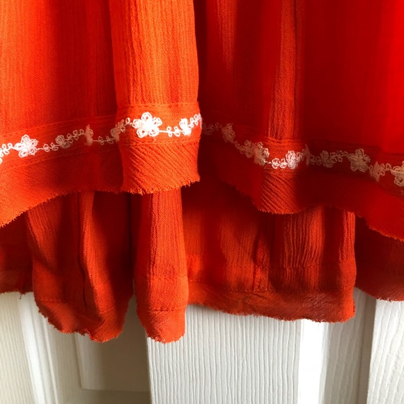 SOLD Free People Embroidered Shift Tank Blouse - Picture 6 of 6